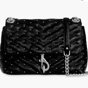Rebecca Minkoff Edie Quilted Black Shoulder Bag